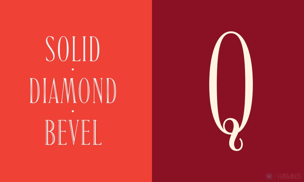 Beispiel einer Poblet Diamond-Schriftart